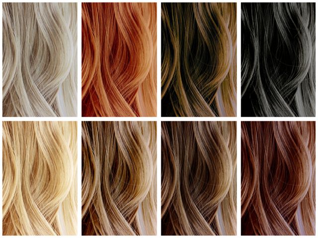 different hair dyes