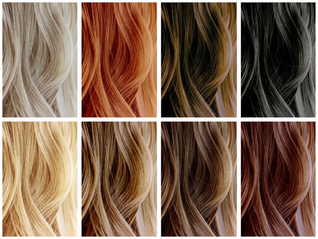 different hair dyes